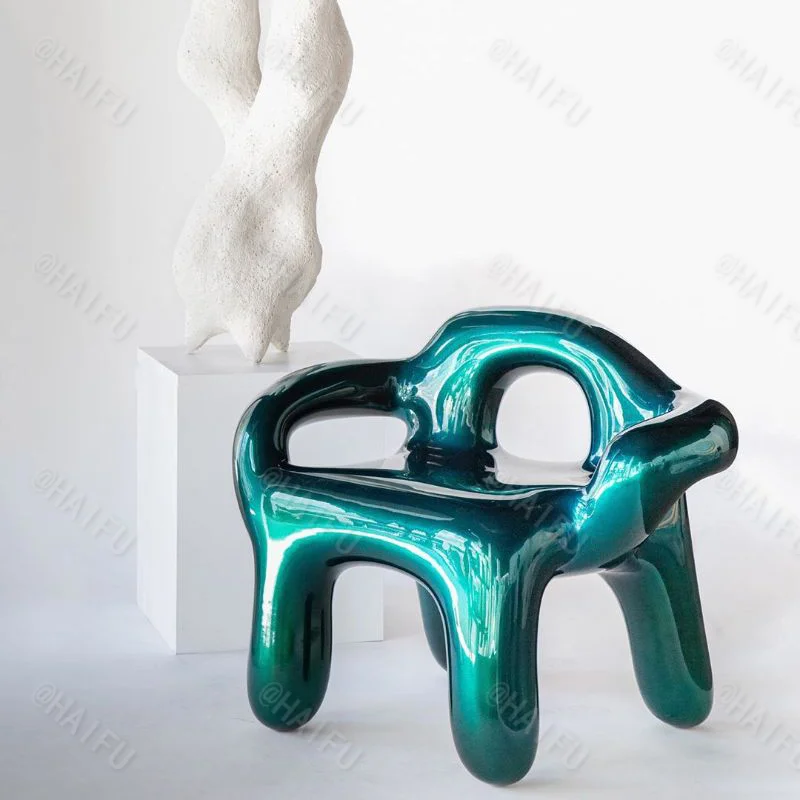 zq Nordic Light Luxury Creative Resin Electroplating Hollow Leisure Chair Model Room Armchair
zq Nordic Light Luxury Creative Resin Electroplating Hollow Leisure Chair Model Room Armchair