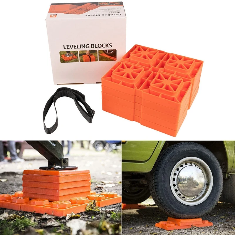 5 Pack Heavy Duty Leveling Blocks, RV Wheel Stopper Car Tyre Anti-Slip Block for Trailer, Truck Universal
5 Pack Heavy Duty Leveling Blocks, RV Wheel Stopper Car Tyre Anti-Slip Block for Trailer, Truck Universal