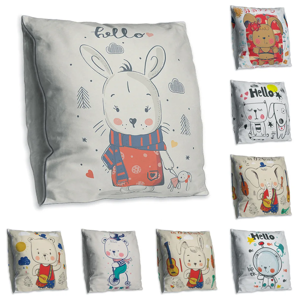 Cute Double Side Print Cushion Cover Polyester Decorative for Sofa Seat Soft Throw Pillow Case Cover 45x45cm Home Decor
Cute Double Side Print Cushion Cover Polyester Decorative for Sofa Seat Soft Throw Pillow Case Cover 45x45cm Home Decor