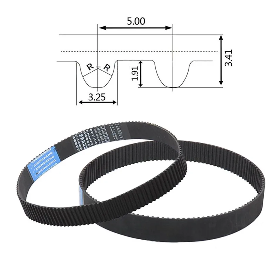 1Pcs HTD S5M-475 To S5M-575 Timing Belt Rubber Closed Loop Drive Synchronous Belt Width 15/20/25mm
1Pcs HTD S5M-475 To S5M-575 Timing Belt Rubber Closed Loop Drive Synchronous Belt Width 15/20/25mm