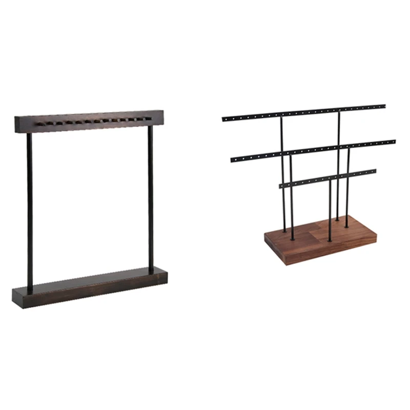 2 Pcs Hanging Jewelry Display Rack Tree Organizer Metal Rack Necklace Display Stand, A & B
2 Pcs Hanging Jewelry Display Rack Tree Organizer Metal Rack Necklace Display Stand, A & B