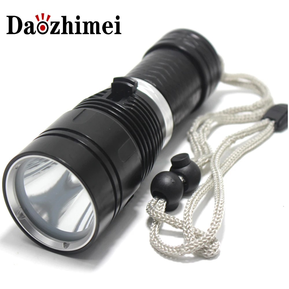 5000LM Professional Led Diving Flashlight XML-L2 portable Waterproof Dive Light Torch Use 18650 OR 26650 Battery torch
5000LM Professional Led Diving Flashlight XML-L2 portable Waterproof Dive Light Torch Use 18650 OR 26650 Battery torch