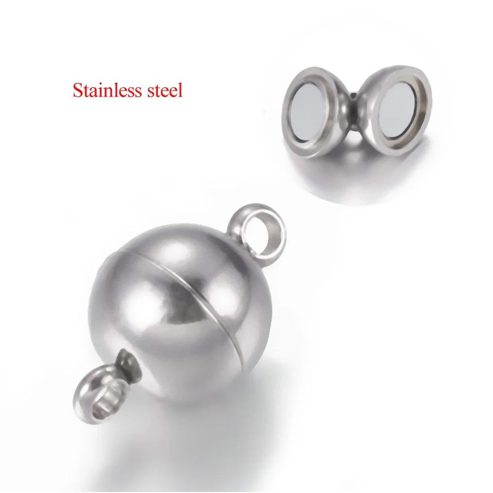 10 Sets 8×13mm 304 Stainless Steel Magnetic Clasps Round Magnet Converter For Necklace Bracelet DIY Jewelry Making
10 Sets 8×13mm 304 Stainless Steel Magnetic Clasps Round Magnet Converter For Necklace Bracelet DIY Jewelry Making