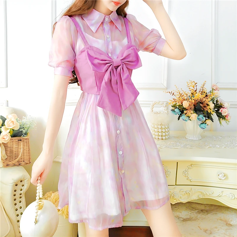 Women's Suits Three Piece Set Elegant Strap Bow Vest Slim Single Breasted Short Sleeve Dress Inside Spaghetti Strap Dress Set
Women's Suits Three Piece Set Elegant Strap Bow Vest Slim Single Breasted Short Sleeve Dress Inside Spaghetti Strap Dress Set