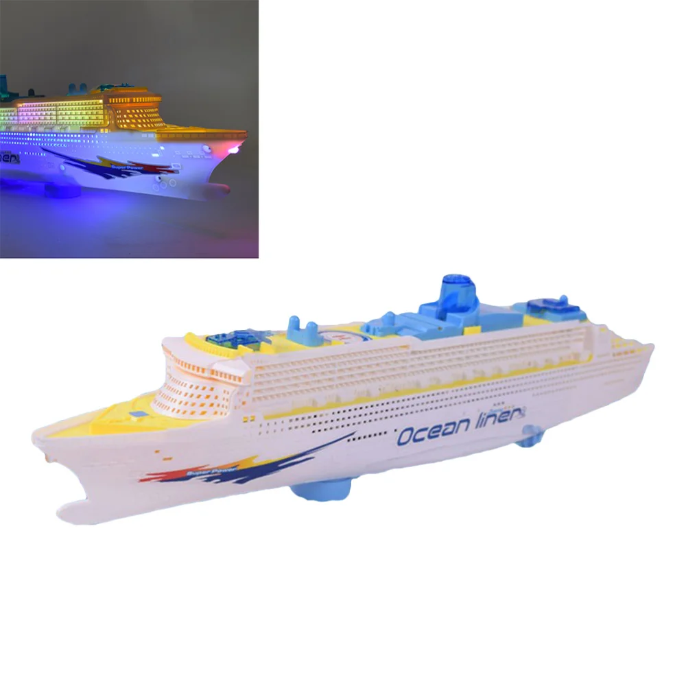 Mini Children Boat Toys Ship Model Flashing Sound Electric Cruises Boat Model Toys
Mini Children Boat Toys Ship Model Flashing Sound Electric Cruises Boat Model Toys