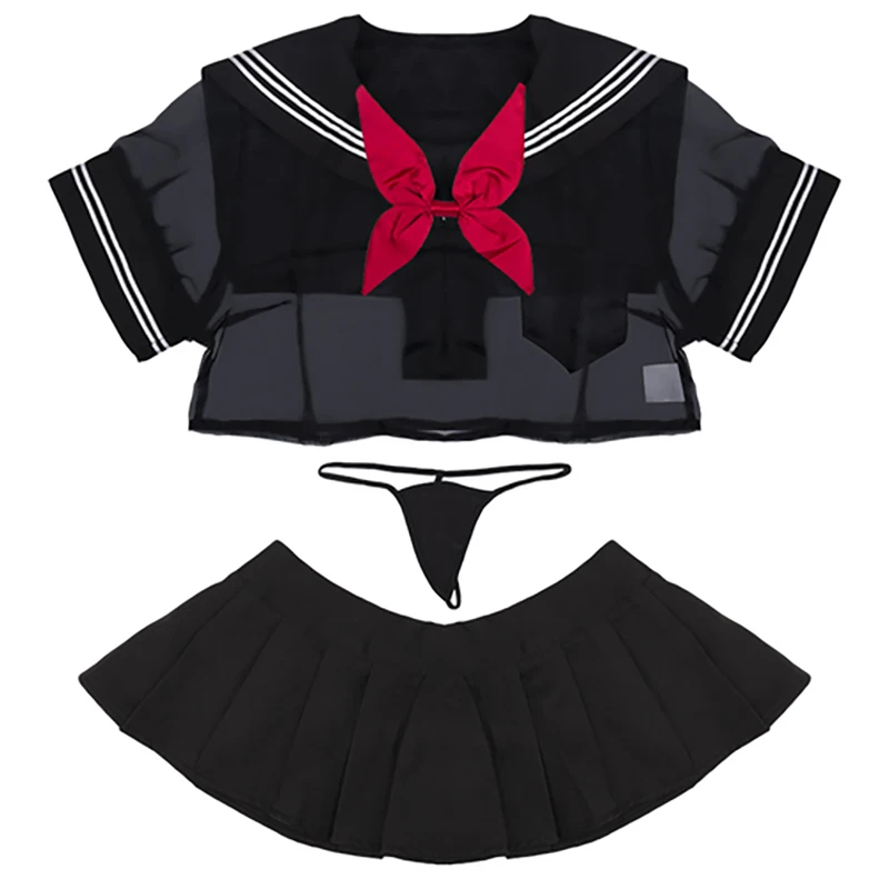 Sexy Student School Girl Costume Sailor Uniform Kwaii Transparent Lolita Bra Panty Costume Erotic Underwear Sleepwear Naughty
Sexy Student School Girl Costume Sailor Uniform Kwaii Transparent Lolita Bra Panty Costume Erotic Underwear Sleepwear Naughty
