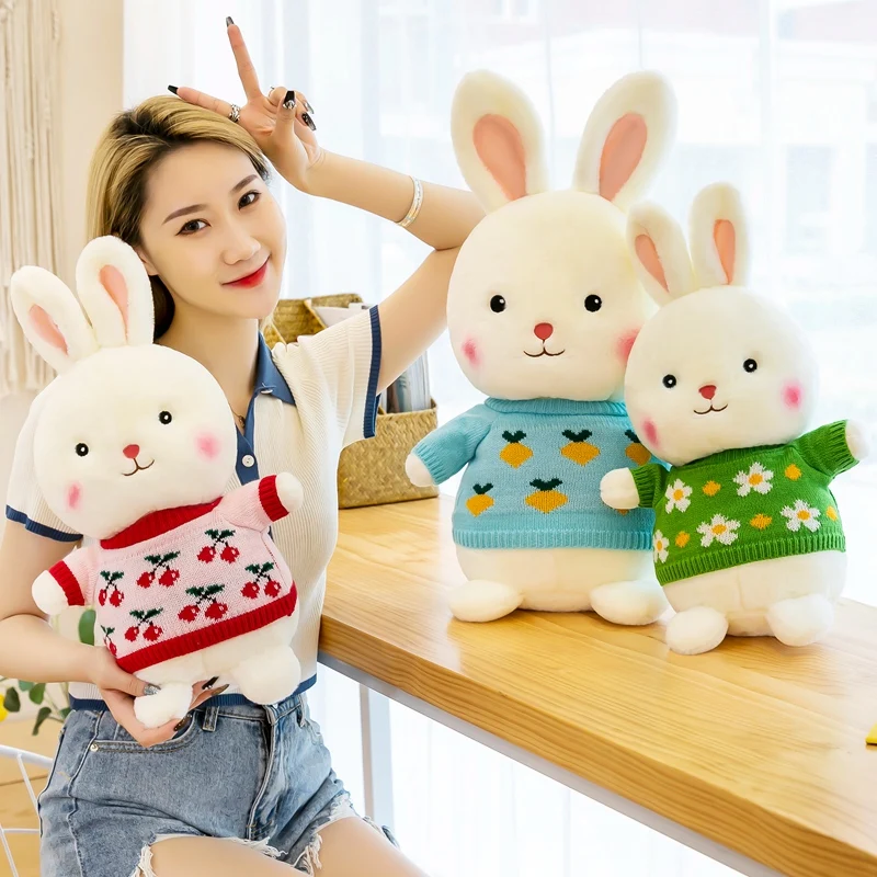 30-60cm Cute Rabbit With Sweater Skirt Plush Toy Stuffed Pillow Animal Doll Gift For Children Girls Kids Birthday Home Decor
30-60cm Cute Rabbit With Sweater Skirt Plush Toy Stuffed Pillow Animal Doll Gift For Children Girls Kids Birthday Home Decor