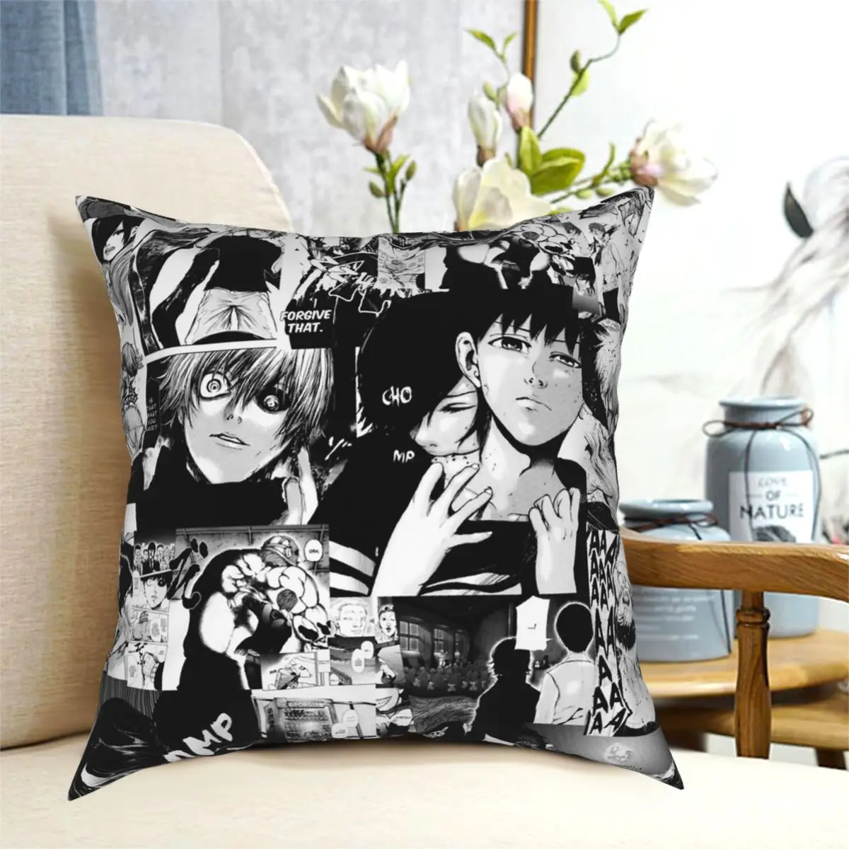 Квадратный Чехол-подушка с коллажем Токийский Гуль манга из полиэстера креативный декоративный Чехол-Подушка на молнии чехол для автомоби...
Квадратный Чехол-подушка с коллажем Токийский Гуль манга из полиэстера креативный декоративный Чехол-Подушка на молнии чехол для автомоби...