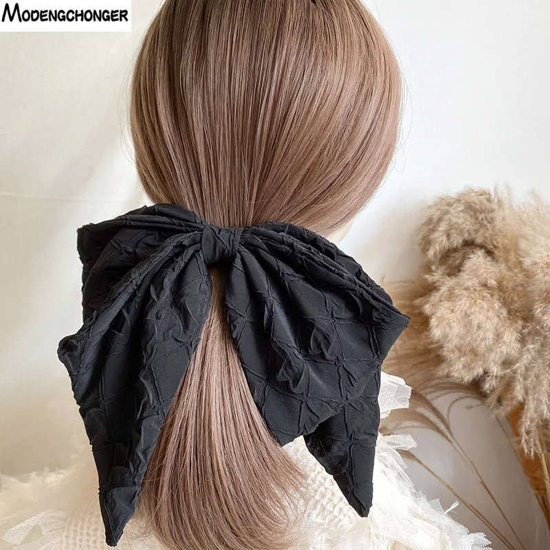 1PC Temperament Big Barrette Bow For Woman Super Fairy Spring Clip French Cotton Material Drape Retro Headwear Hair Accessories
1PC Temperament Big Barrette Bow For Woman Super Fairy Spring Clip French Cotton Material Drape Retro Headwear Hair Accessories