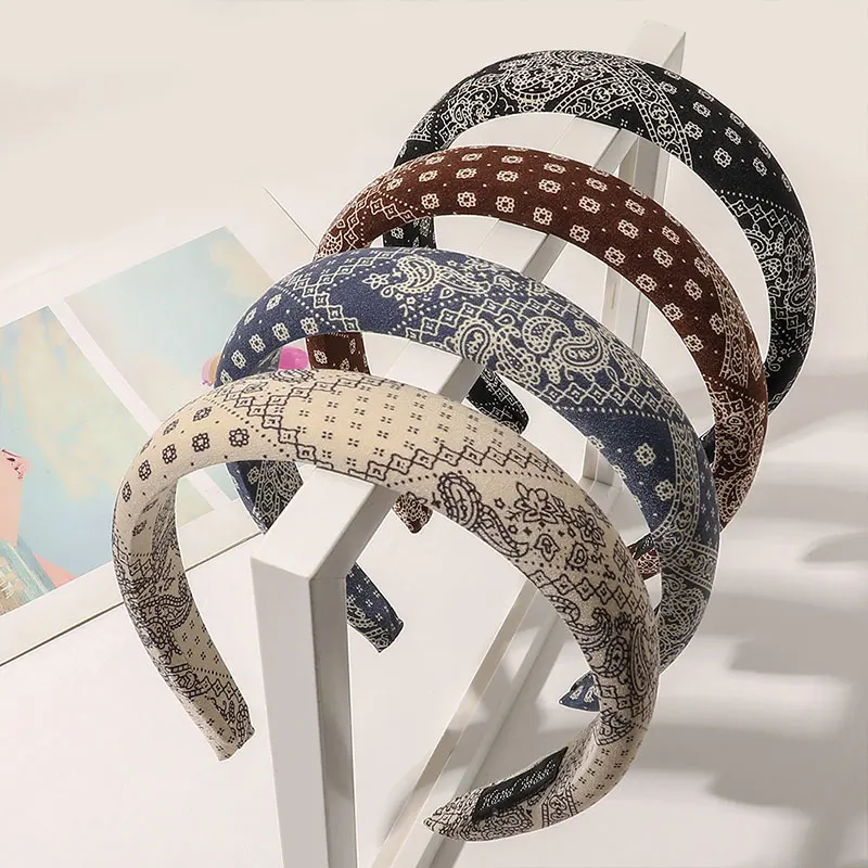 Vintage Cashew Flower Print Hairbands Girls Elegant All-Match Hair Hoop Women Tiara Head Hoop Headwrap Hair Accessories Headwear
Vintage Cashew Flower Print Hairbands Girls Elegant All-Match Hair Hoop Women Tiara Head Hoop Headwrap Hair Accessories Headwear