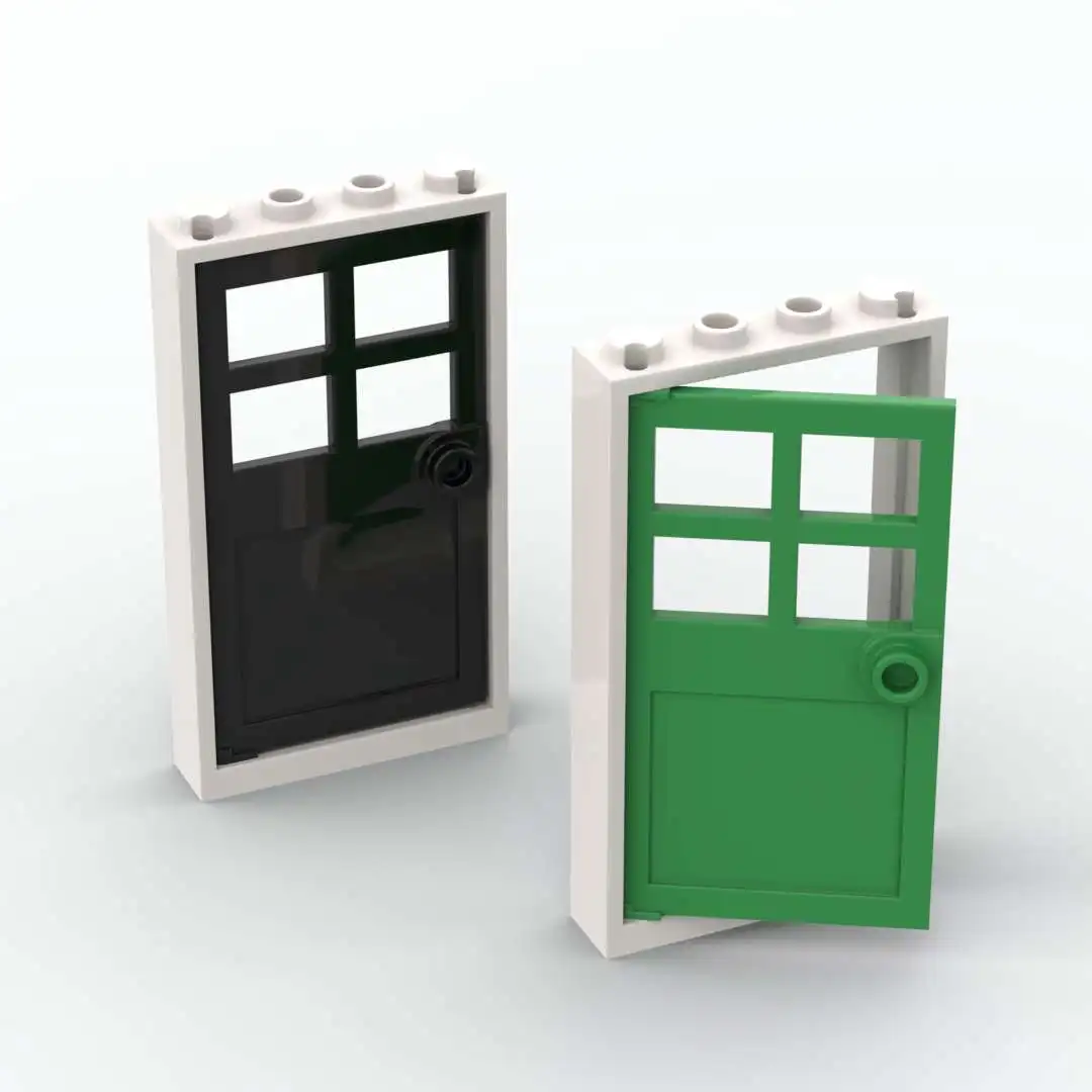 30set 2in1 Door Moc Bricks 60596 Door 1x4x6 with 4 Panes and Stud Handle Building Block Assemble Particles Children Toy 60623
30set 2in1 Door Moc Bricks 60596 Door 1x4x6 with 4 Panes and Stud Handle Building Block Assemble Particles Children Toy 60623