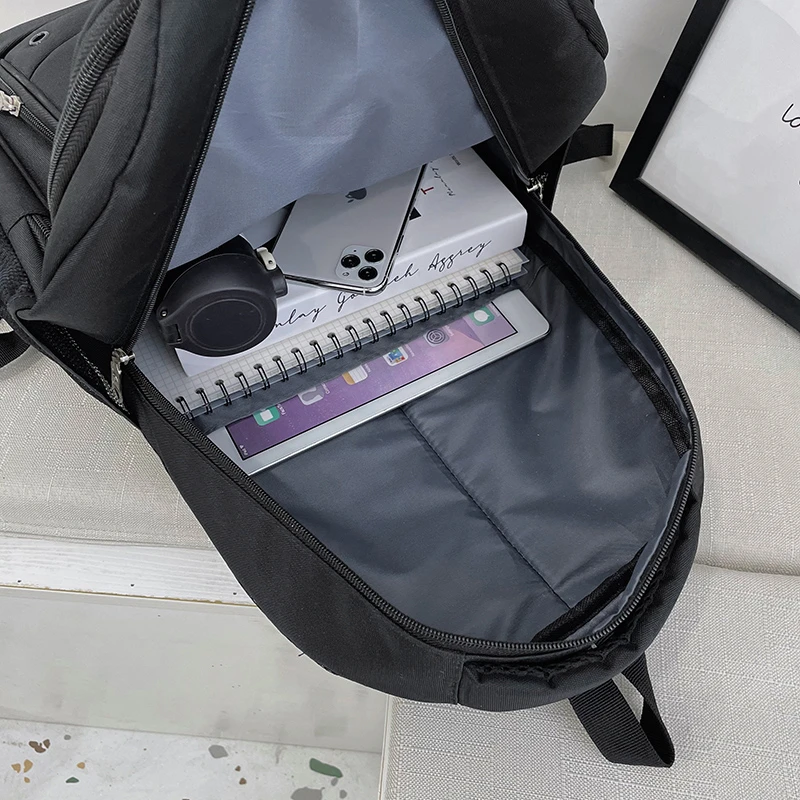 Black Backpack For Men 2021 Youth Outdoor Sports Hiking Back Pack Casual Simple Student School Bag Male Laptop Backbag
Black Backpack For Men 2021 Youth Outdoor Sports Hiking Back Pack Casual Simple Student School Bag Male Laptop Backbag
