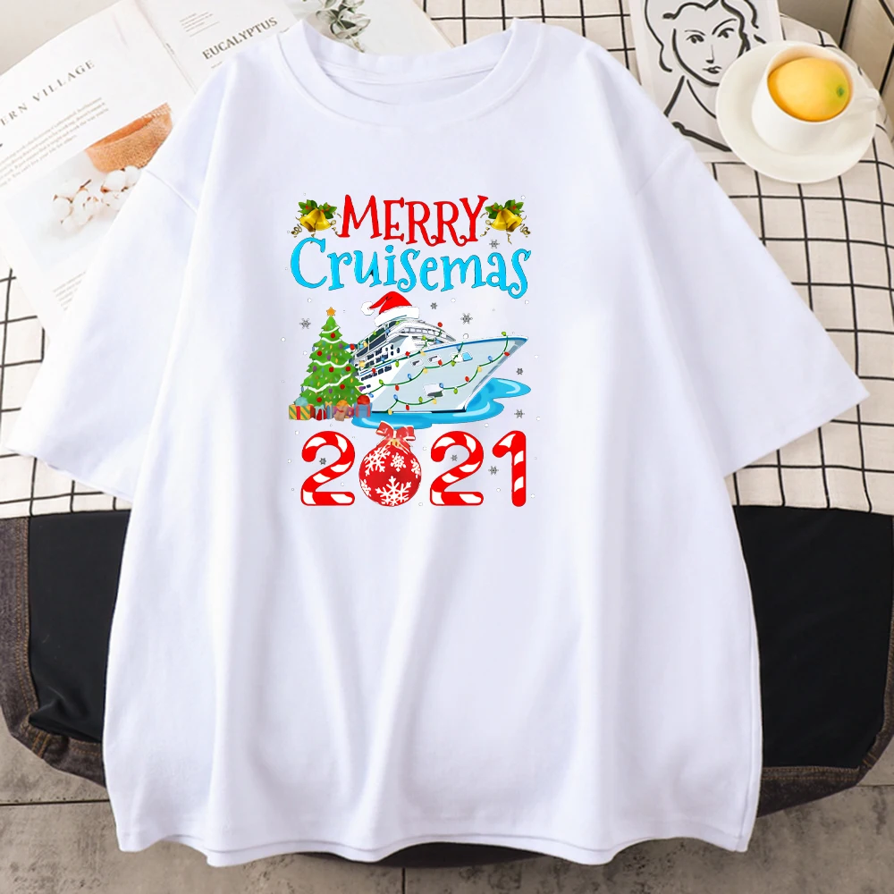 Merry Cruisemas 2021 Print T Shirt Woman Summer Comfortable Short Sleeve Oversized Casual Tshirts Fashion Kawaii Woman T Shirt
Merry Cruisemas 2021 Print T Shirt Woman Summer Comfortable Short Sleeve Oversized Casual Tshirts Fashion Kawaii Woman T Shirt