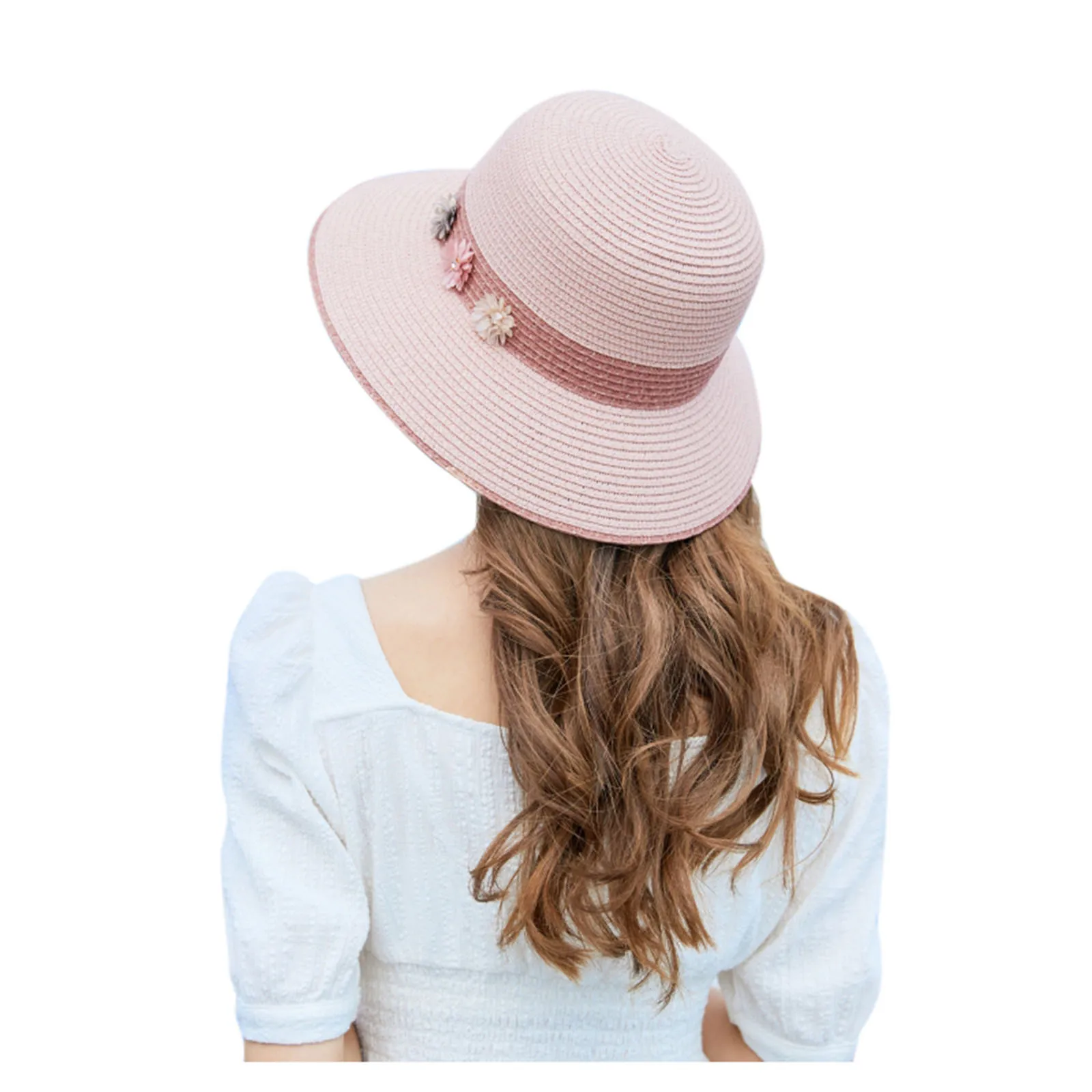 Women Wide Brims Sun Hat Summer Sunscreen Beach Straw Cap Outdoor Solid Color Beautiful pearl bow Sunshade Hat
Women Wide Brims Sun Hat Summer Sunscreen Beach Straw Cap Outdoor Solid Color Beautiful pearl bow Sunshade Hat
