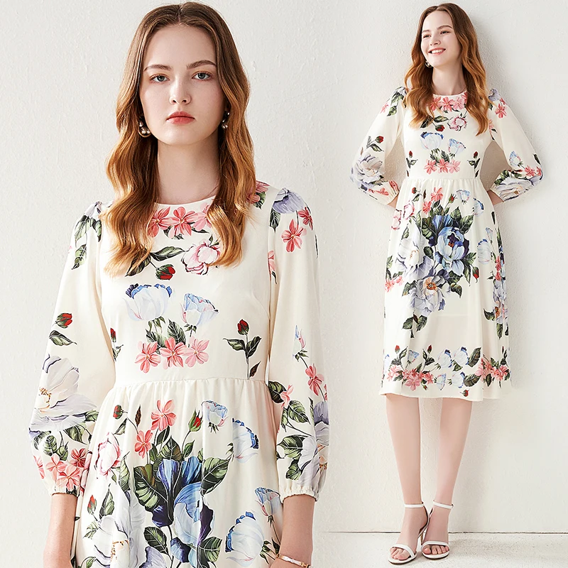 Merchall 2021 Summer Fashion Runway Midi Dress Women Lantern Sleeve Flower Print Slim Elegant Holiday Boho Robe Vestido M7401
Merchall 2021 Summer Fashion Runway Midi Dress Women Lantern Sleeve Flower Print Slim Elegant Holiday Boho Robe Vestido M7401