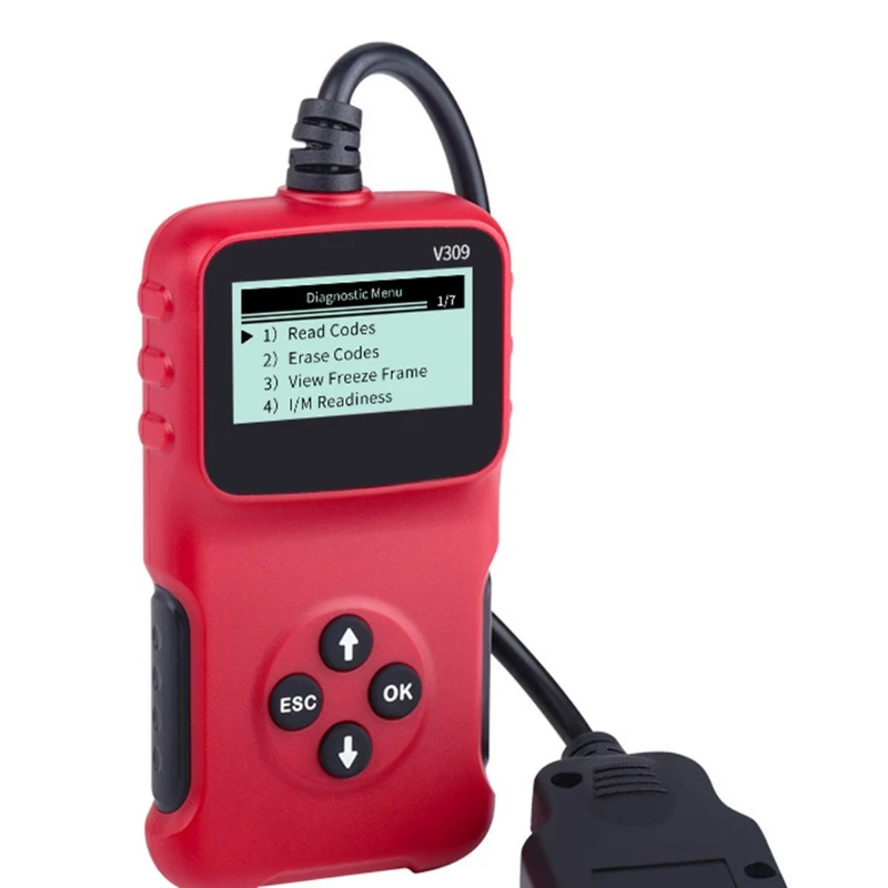 OBD2 V309 Vehicles Code Reader Automotive Erase/Reset Fault Codes Diagnostic Scanner Code Reader Scanner Auto
OBD2 V309 Vehicles Code Reader Automotive Erase/Reset Fault Codes Diagnostic Scanner Code Reader Scanner Auto
