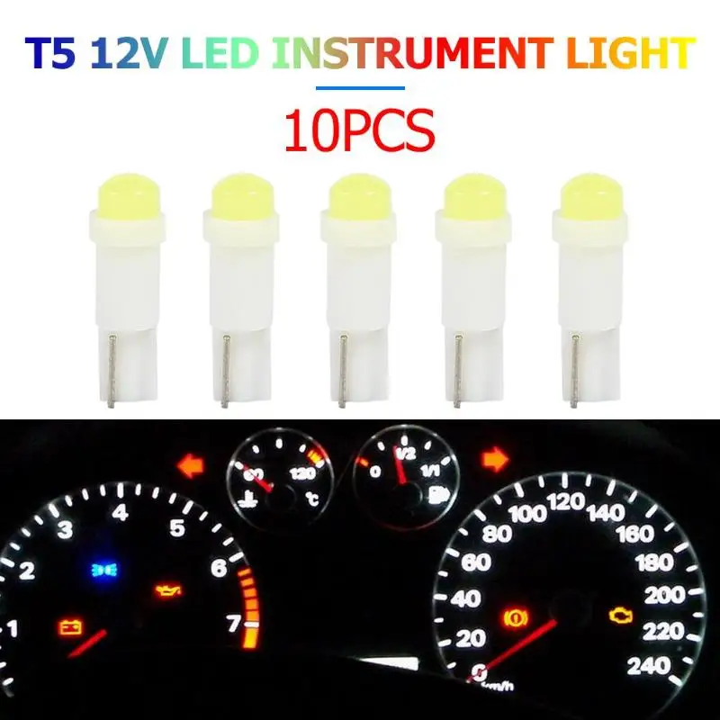 10pcs 3D COB LED Bulbs T5 Instrument Light Bulbs Car Warning Indicator Instrument Cluster Lights for Car Instrument Cluster
10pcs 3D COB LED Bulbs T5 Instrument Light Bulbs Car Warning Indicator Instrument Cluster Lights for Car Instrument Cluster