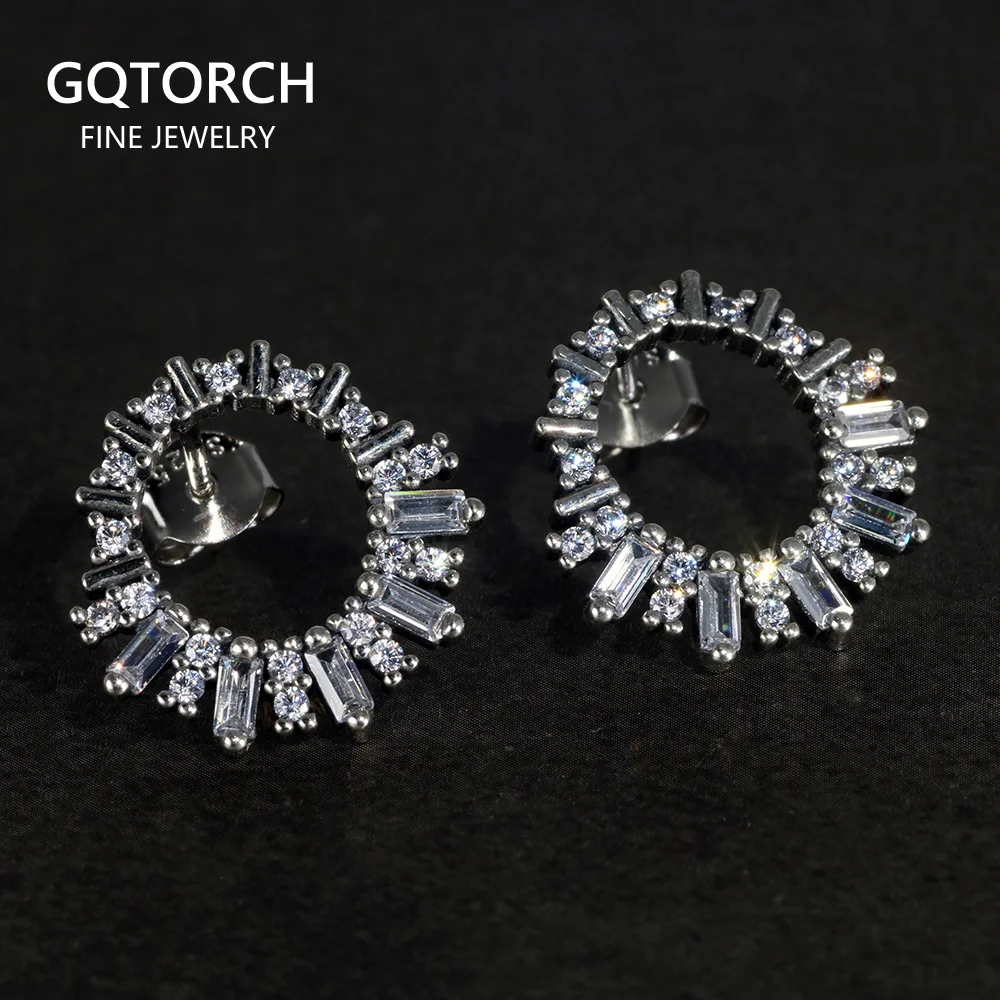 Original Design Real 925 Sterling Silver Stud Earrings For Women Zircon Inlaid Hollow Design Vintage Earrings Luxury Jewelry
Original Design Real 925 Sterling Silver Stud Earrings For Women Zircon Inlaid Hollow Design Vintage Earrings Luxury Jewelry