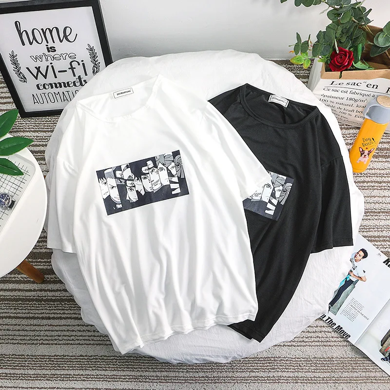 Summer New Short-sleeved Naruto Ladies Loose T-shirt Round Neck Pullover Trendy Brand T-shirt Men's Shirt Clothing Women
Summer New Short-sleeved Naruto Ladies Loose T-shirt Round Neck Pullover Trendy Brand T-shirt Men's Shirt Clothing Women