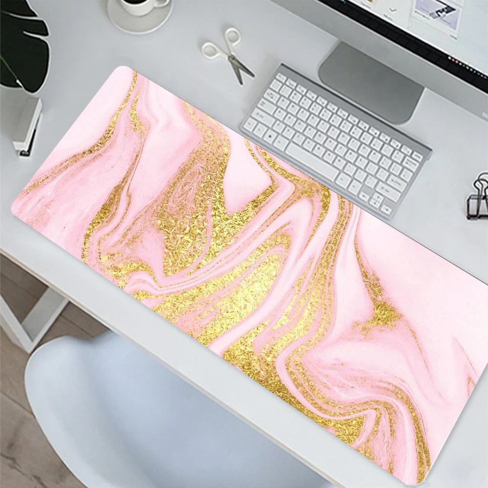Mouse Pad Xxl Mousepad 90x40cm/80x30cm Gaming Desk Mat Shiny Rose Gold White Marble DIY Custom Keyboard Pad Computer Mat
Mouse Pad Xxl Mousepad 90x40cm/80x30cm Gaming Desk Mat Shiny Rose Gold White Marble DIY Custom Keyboard Pad Computer Mat