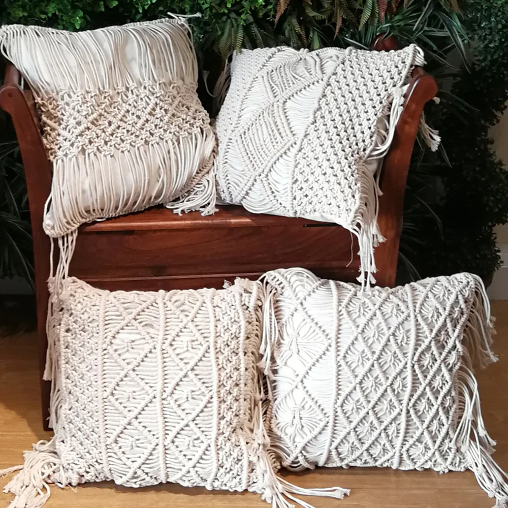Good decorative pillows pure Cotton Linen Macrame Cotton Thread Pillow Covers Geometry Bohemia Cushion Covers Home Decor 
Good decorative pillows pure Cotton Linen Macrame Cotton Thread Pillow Covers Geometry Bohemia Cushion Covers Home Decor