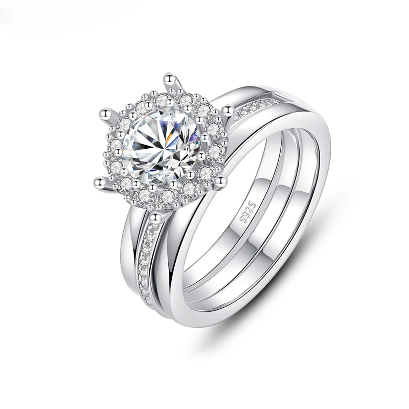 Trendy 100% 925 Sterling Silver Cut 2 Carat D Color Moissantic Engagement Rings For Women Elegant Party Jewelry Fine Jewelry
Trendy 100% 925 Sterling Silver Cut 2 Carat D Color Moissantic Engagement Rings For Women Elegant Party Jewelry Fine Jewelry