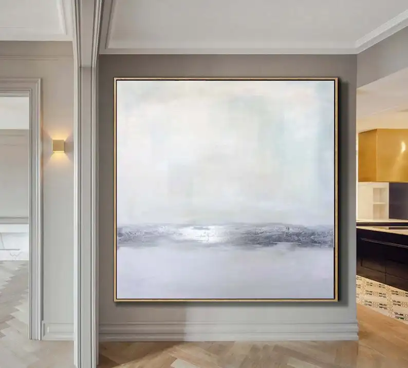 Oil Painting Abstract Large Gray Painting Silver Leaf Painting Beige Contemporary Art Wall Painting Living Room Canvas Art
Oil Painting Abstract Large Gray Painting Silver Leaf Painting Beige Contemporary Art Wall Painting Living Room Canvas Art