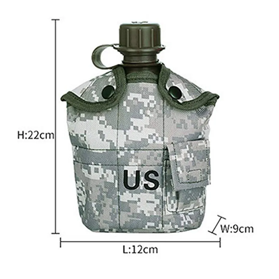 CNDRAGON Brand Large Capacity 1000ml Kettle sport Outdoor travel Bottle Portable Folding water bottle military camouflage bag
CNDRAGON Brand Large Capacity 1000ml Kettle sport Outdoor travel Bottle Portable Folding water bottle military camouflage bag