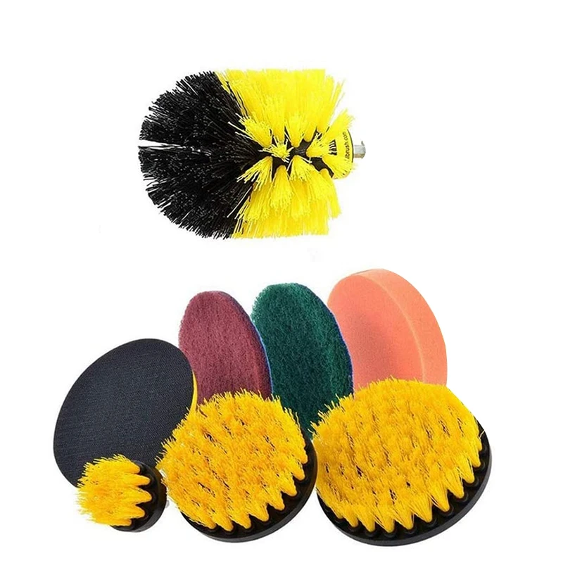 8Pcs Drill Brush Scrub Brush Drill Attachment Kit Drill Powered Cleaning Brush Attachments for Cleaning Tile and Grout
8Pcs Drill Brush Scrub Brush Drill Attachment Kit Drill Powered Cleaning Brush Attachments for Cleaning Tile and Grout