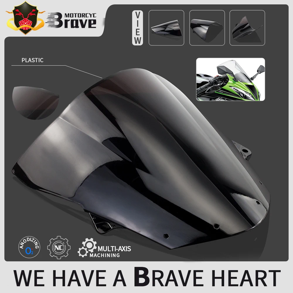 Для Kawasaki ZX6R ZX636 ZX-6R-2009 ZX10R 2016 ZX-10R-2008 Черный ветрозащитный экран двойной пузырьковый ветровой экран 
Для Kawasaki ZX6R ZX636 ZX-6R-2009 ZX10R 2016 ZX-10R-2008 Черный ветрозащитный экран двойной пузырьковый ветровой экран