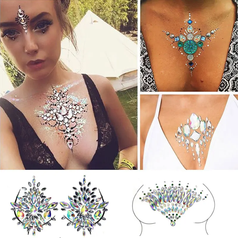 3D Shiny Crystal Girl Temporary Tattoo Sticker Chest Acrylic Rhinestone Chest Sticker Diamond Strip Carnival Party Chest Ornamen
3D Shiny Crystal Girl Temporary Tattoo Sticker Chest Acrylic Rhinestone Chest Sticker Diamond Strip Carnival Party Chest Ornamen