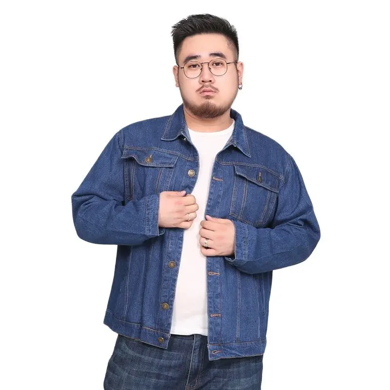 Plus Size Blue Denim Jacket Men Long Sleeve Single Breasted Lapel Coat Fashion Casual Jeans Jaqueta S-4XL 5XL 6XL 7XL 8XL
Plus Size Blue Denim Jacket Men Long Sleeve Single Breasted Lapel Coat Fashion Casual Jeans Jaqueta S-4XL 5XL 6XL 7XL 8XL