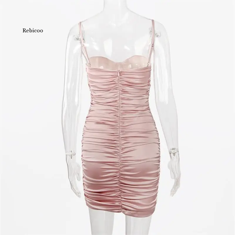 Fashion Sling Bag Hip Fold Mini Bandage Dress Ladies Strapless Sexy Elegant Satin Summer Dress
Fashion Sling Bag Hip Fold Mini Bandage Dress Ladies Strapless Sexy Elegant Satin Summer Dress
