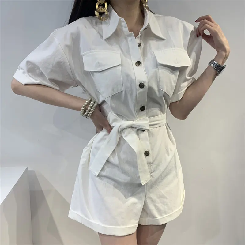 Alien Kitty Retro Elegance Fashion Office Lady Vintage Leisure 2020 Solid All Match Lapel Brief Casual Hot Loose Women Playsuits
Alien Kitty Retro Elegance Fashion Office Lady Vintage Leisure 2020 Solid All Match Lapel Brief Casual Hot Loose Women Playsuits