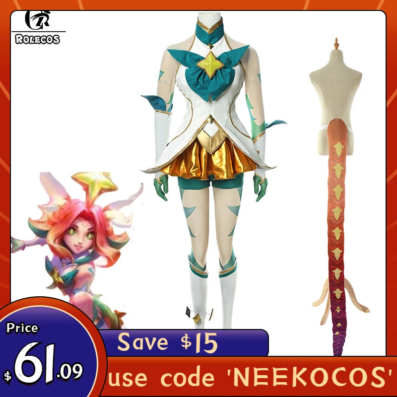 ROLECOS Игра LOL Neeko косплей костюм звезда Хранитель Косплей костюмы женское