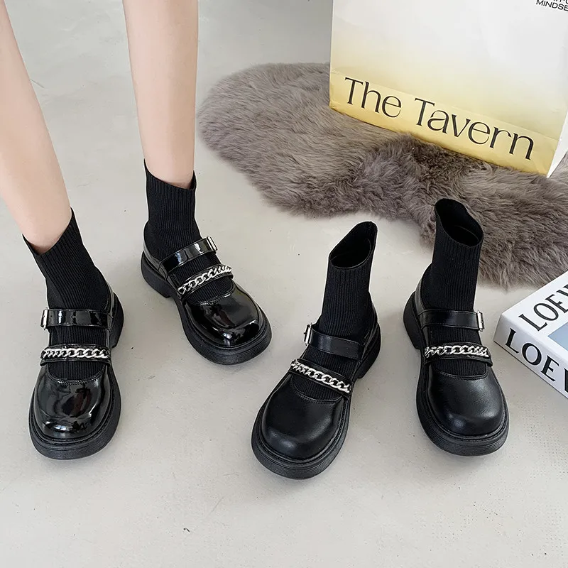 Women's Shoes Thick-soled Women's Shoes Square Toe Oxford Shoes Clogs Retro Dress 2021 New Leather Pu Basic Models 
Women's Shoes Thick-soled Women's Shoes Square Toe Oxford Shoes Clogs Retro Dress 2021 New Leather Pu Basic Models