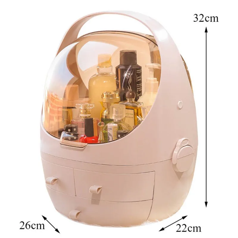 ZWA- Makeup Organizer Box Display Cosmetic Storage Case With Drawers And Handle Fully Open Dustproof Lid For Bathroom/Dresser
ZWA- Makeup Organizer Box Display Cosmetic Storage Case With Drawers And Handle Fully Open Dustproof Lid For Bathroom/Dresser
