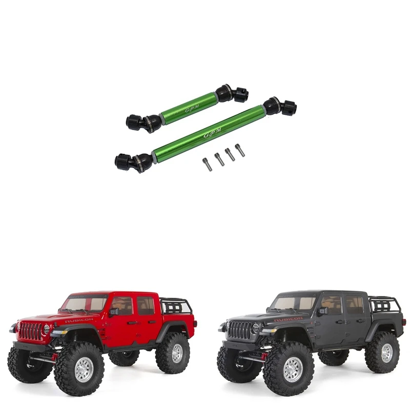 4 Pcs CVD Drive Shaft for 1/10 RC Crawler Axial SCX10 III AXI03006 Jeep Gladiator Parts, 2 Pcs Green & 2Pcs Red
4 Pcs CVD Drive Shaft for 1/10 RC Crawler Axial SCX10 III AXI03006 Jeep Gladiator Parts, 2 Pcs Green & 2Pcs Red