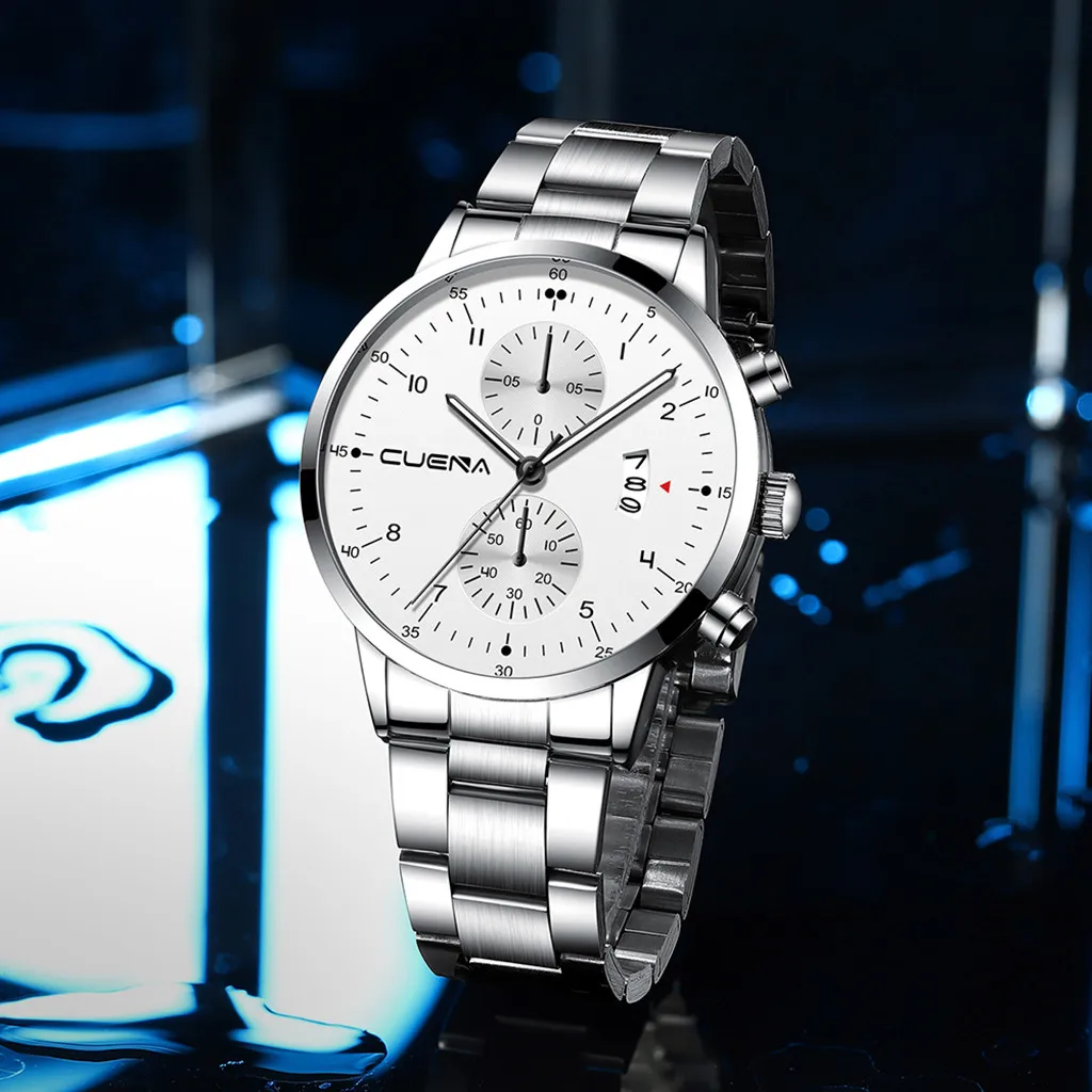 relogio masculino CUENA Men's Business Steel Belt Watch Two Eyes Calendar Quartz Watch reloj hombre
relogio masculino CUENA Men's Business Steel Belt Watch Two Eyes Calendar Quartz Watch reloj hombre