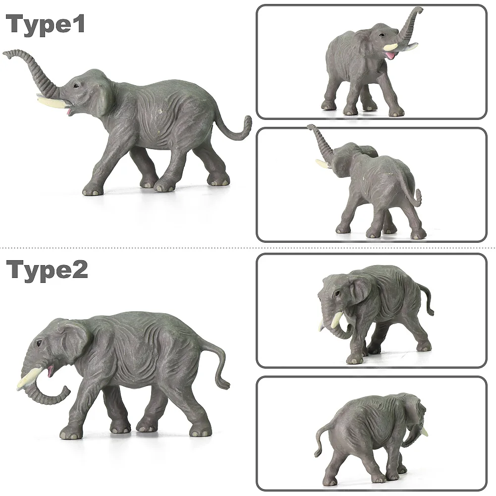 

10 шт./20 шт. 1:87 хорошо окрашенные животные слоны ПВХ в масштабе HO модель слон пейзаж Ландшафтный макет AN8708