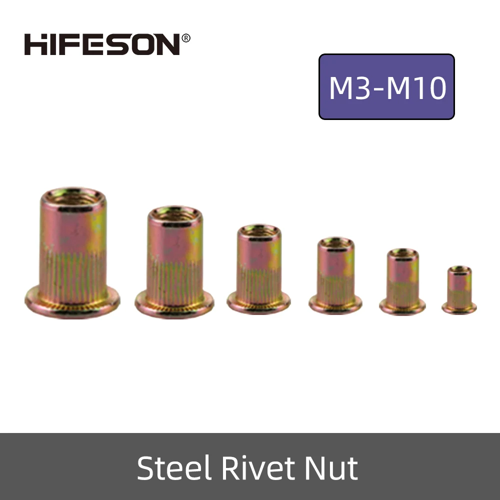 20 Pcs Steel Rivet Nuts Flat Head Threaded Insert Nutsert Cap for Riveter Gun Zinc Plated Carbon M3 M4 M5 M6 M8 M10
20 Pcs Steel Rivet Nuts Flat Head Threaded Insert Nutsert Cap for Riveter Gun Zinc Plated Carbon M3 M4 M5 M6 M8 M10