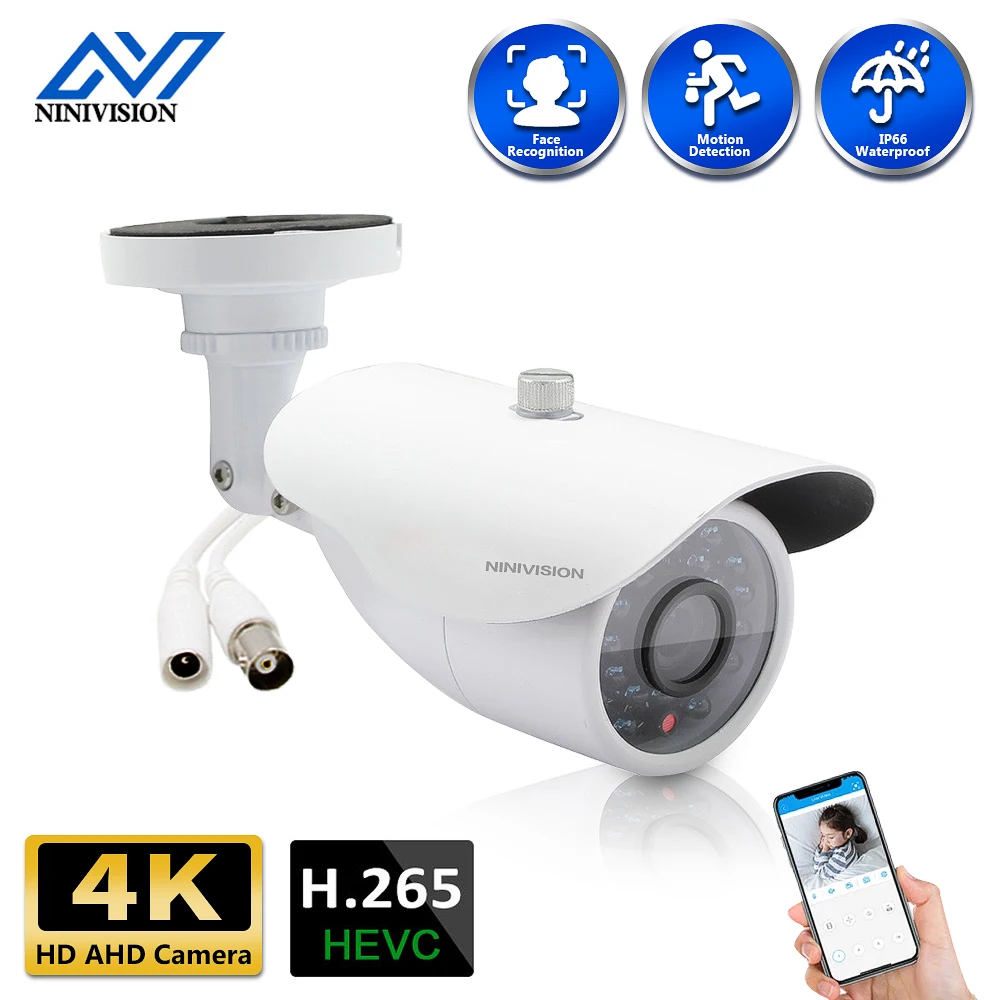 NINIVISION AHD 8MP 5MP Analog High Definition Surveillance Camera AHD 8MP IP66 AHD CCTV Camera Security Indoor/Outdoor
NINIVISION AHD 8MP 5MP Analog High Definition Surveillance Camera AHD 8MP IP66 AHD CCTV Camera Security Indoor/Outdoor