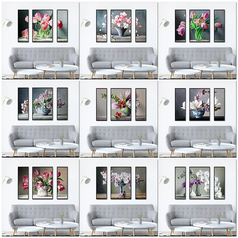 CHENISTORY 3PC/Set Oil Painting By Number Flowers In Vase Kits For Adults Children Drawing On Canvas Handpainted Gift Home Decor
CHENISTORY 3PC/Set Oil Painting By Number Flowers In Vase Kits For Adults Children Drawing On Canvas Handpainted Gift Home Decor