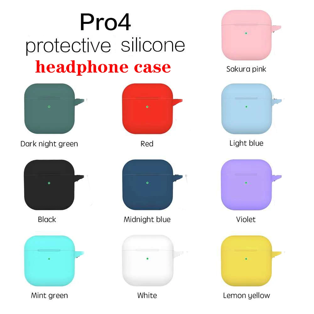 Pro 4 Protective Case Wireless Bluetooth Earphone Cover Mini Pro 4 Cover Silicone Anti-fall Protective Accessories
Pro 4 Protective Case Wireless Bluetooth Earphone Cover Mini Pro 4 Cover Silicone Anti-fall Protective Accessories