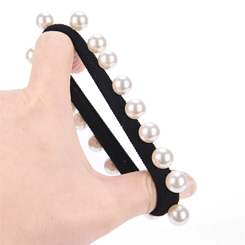 Fashion Girl Elastic Hair Band Pearl Black Hair Rope Elegance Women Hair Accessories Rubber Band Ponytail Headwear
Fashion Girl Elastic Hair Band Pearl Black Hair Rope Elegance Women Hair Accessories Rubber Band Ponytail Headwear