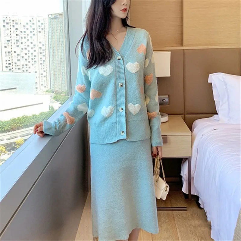 Mazefeng 2020 New Autumn Winter Woman Sets Two Piece Set Cardigans Skirts Female Knitting Minimalist Casual Cute Sweet Style
Mazefeng 2020 New Autumn Winter Woman Sets Two Piece Set Cardigans Skirts Female Knitting Minimalist Casual Cute Sweet Style