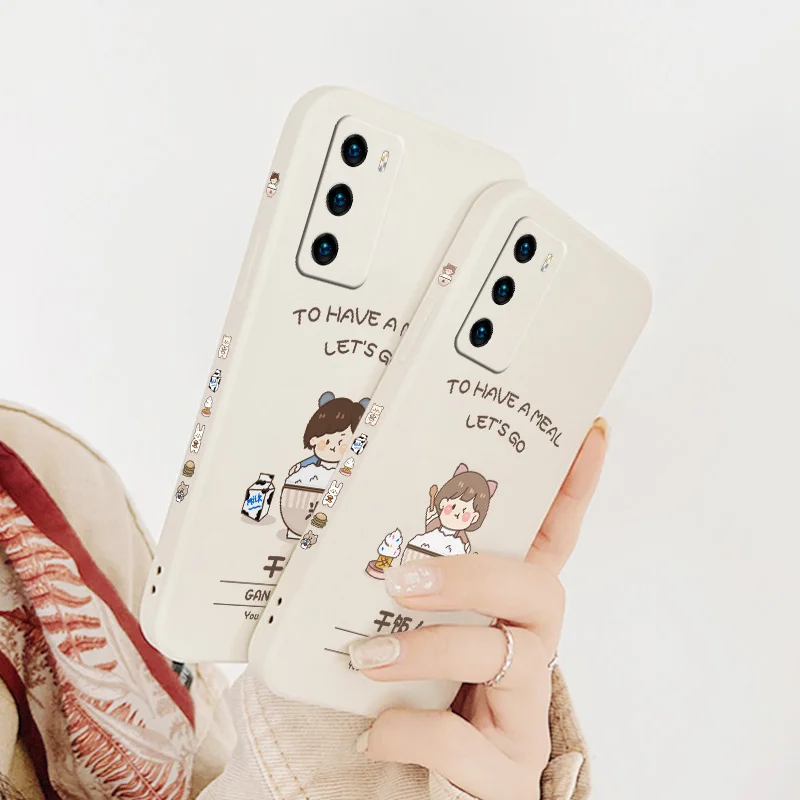Bright Dry Meal Girl Phone Case For Huawei P40 P40Lite P30 P20 Mate 40 40Pro 30 20 Pro Lite P Smart 2021 Y7a Silicone Cover
Bright Dry Meal Girl Phone Case For Huawei P40 P40Lite P30 P20 Mate 40 40Pro 30 20 Pro Lite P Smart 2021 Y7a Silicone Cover