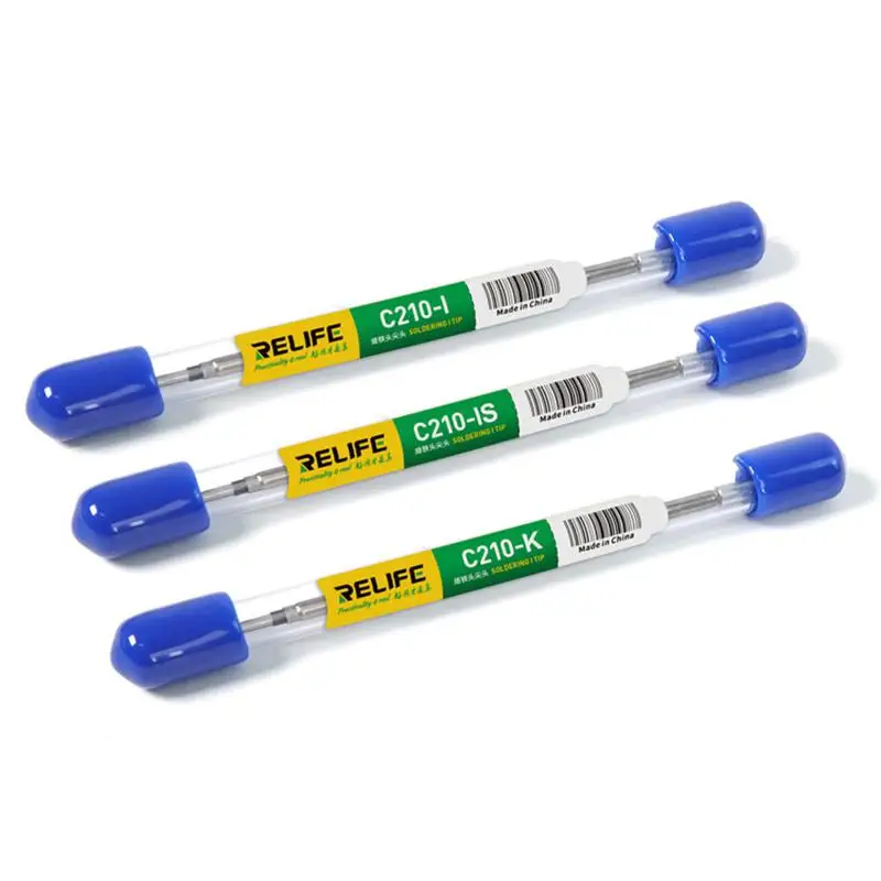 3pcs RELIFE RL-C210 Series Soldering Iron Tips Welding Iron Handle Equal quality Soldering Station Welding for JBC Grade A+++
3pcs RELIFE RL-C210 Series Soldering Iron Tips Welding Iron Handle Equal quality Soldering Station Welding for JBC Grade A+++