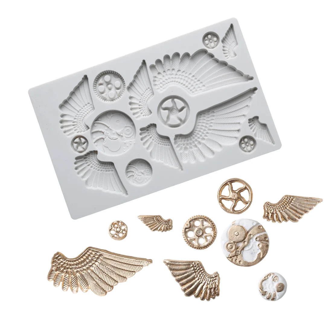 Creative Mechanical Gears wing Lines Chocolate Mold Sugar Cake Silicone Mold Home Baking Cake Tools Fondant Molds
Creative Mechanical Gears wing Lines Chocolate Mold Sugar Cake Silicone Mold Home Baking Cake Tools Fondant Molds