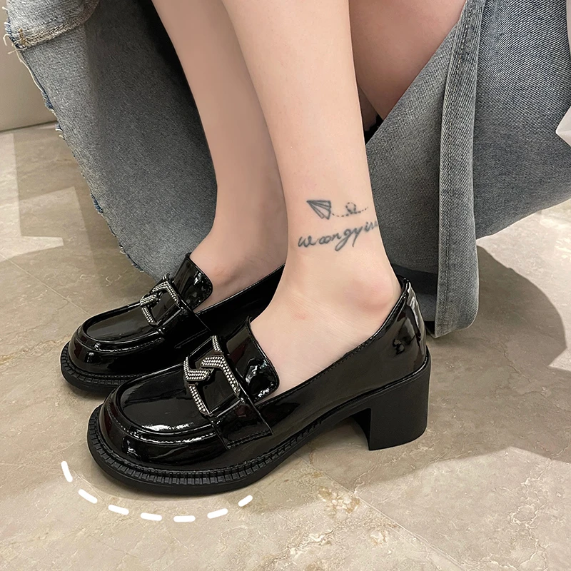 2021 Sweet Lovely Gothic Style Lolita Cosplay Black Brown Comfy Walking Shoes Women Loafers Footwear Chunky Heels
2021 Sweet Lovely Gothic Style Lolita Cosplay Black Brown Comfy Walking Shoes Women Loafers Footwear Chunky Heels